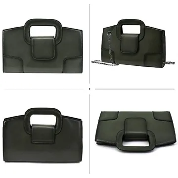 Goclothod Top Handle Satchel Women Vintage Flap Tote Clutch Handbag Crossbody Shoulder Bag Purse