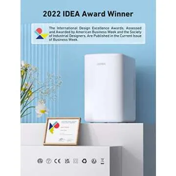 AstroAI Mini Fridge 2.0 Gen, 6 Liter/8 Cans Makeup Skincare Fridge 110V AC/ 12V DC Portable Thermoel...