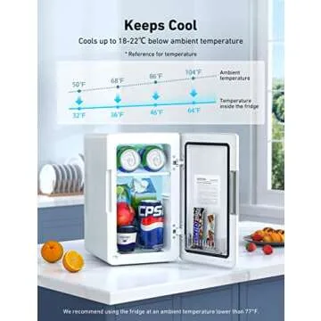 AstroAI Mini Fridge - 6L Skincare Cooler & Warmer