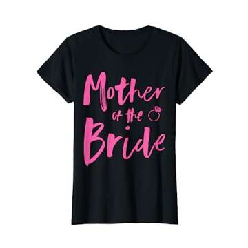 Mother Of The Bride Bridal Party Shirt Pink