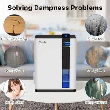 Compact NineSky Dehumidifier for Home and Office Use