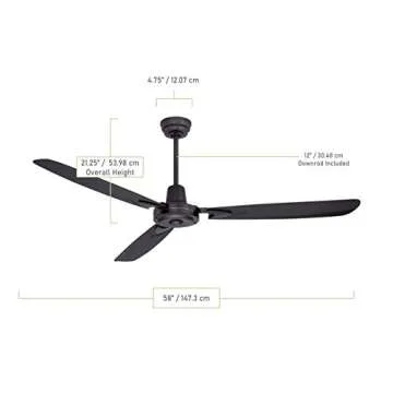 Craftmade VE58FB3 Modern 58" Ceiling Fan with Control