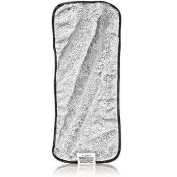 Nano Towel Makeup Remover Face Wash Cloth. Remove Cosmetics FAST and Chemical Free. Wipes Away Facial Dirt and Oil Like An Eraser. Great for Sensitive Skin, Acne, Exfoliating (Grey)