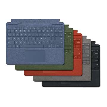 Microsoft Surface Pro Signature Keyboard for Enhanced Productivity, Sapphire Color & Durable Design