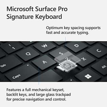 Microsoft Surface Pro Signature Keyboard with Backlit Keys