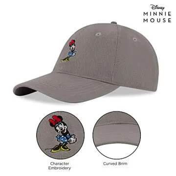 Disney Women's Adjustable Minnie Mouse Baseball Cap