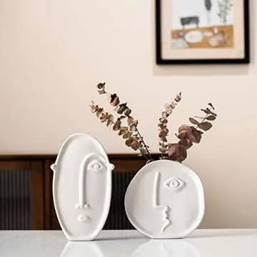 Kimisty Face Art Vases - Unique Decor for Home & Office