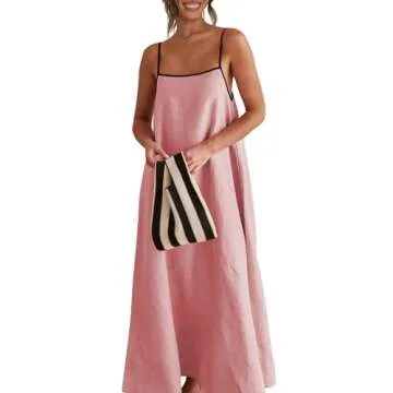 Shy Velvet Summer Linen Maxi Dress: Chic and Comfortable