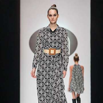 Syhood 3 Pieces Straw Woven Elastic Waist Belt for Women Bohemian Dress Braided Belt (Black, Khaki, Beige,Fit Waist Size Below 40'')