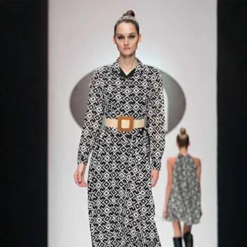 Syhood 3 Pieces Straw Woven Elastic Waist Belt for Women Bohemian Dress Braided Belt (Black, Khaki, Beige,Fit Waist Size Below 40'')