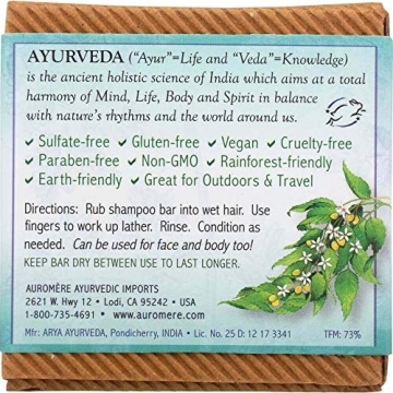 Eco-Friendly Auromere Ayurvedic Shampoo Bar - 12 Pack