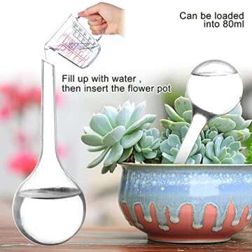 CoscosX 5 Pcs Automatic Watering Device Globes Vacation Houseplant Plant Pot Bulbs Garden Waterer Flower Water Drip Irrigationdevice Self Watering System