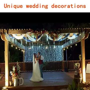 Kwaiffeo Meteor Shower Lights for Holiday and Party Decor