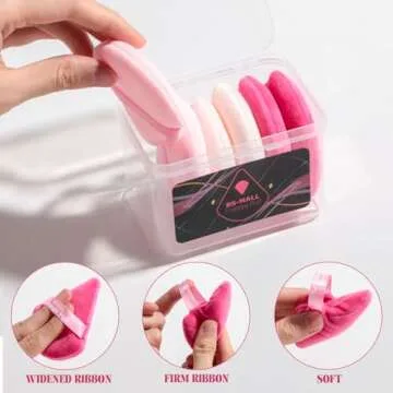 BS-MALL BS-MALL Triangle Powder Puff Face Makeup Sponge Soft Triangle Powder Puffs for Loose Powder Body Powder Cosmetic Foundation Sponge Pack of 7 (A-Pink)