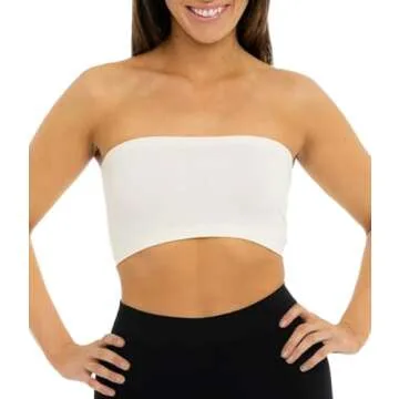 Malibu Sugar Women's Bandeau Tube Top Bras - Comfortable & Stylish