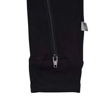 KYTE BABY Soft Bamboo Rayon Rompers, Zipper Closure, 0-24 Months (3-6 Months, Midnight)