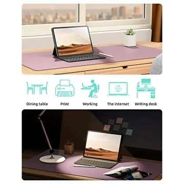 YSAGi Leather Desk Protector - Large Non-Slip Mouse Mat