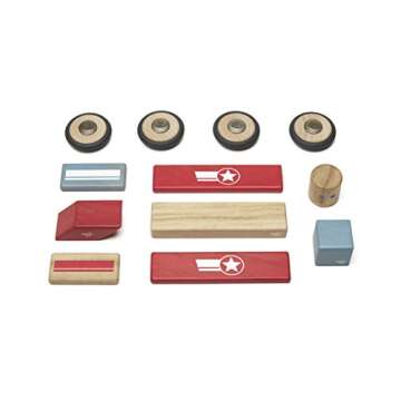 Tegu Daredevil Magnetic Wooden Block Set, 1-99 years old, 12 pieces