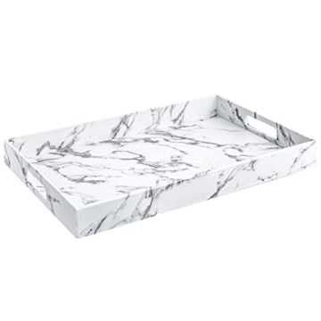 Home Redefined Modern Elegant Decorative Serving Tray with Handles for All Occasions
