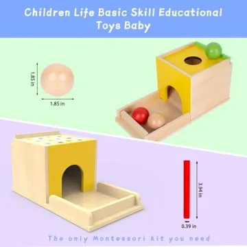 Adena Montessori 5-in-1 Wooden Toy Kit for Kids