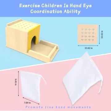 Adena Montessori 5-in-1 Wooden Toy Kit for Kids