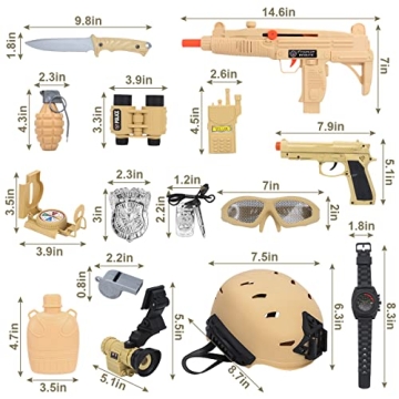 Kids Army Costume - CAPTAIN CHAOWING 17 PCS Set