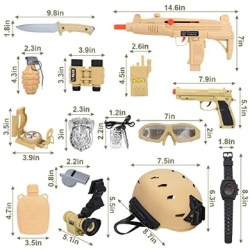 Kids Army Costume - CAPTAIN CHAOWING 17 PCS Set