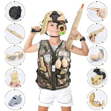 Kids Army Costume - CAPTAIN CHAOWING 17 PCS Set
