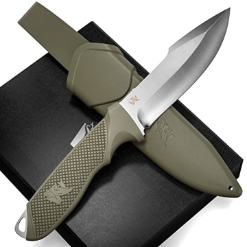 ODENWOLF WOLF-I Full Tang Survival Knife - Durable D2 Steel Outdoor Essential