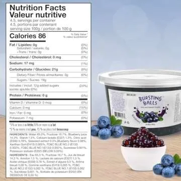 BREXONIC Blueberry Popping Boba Pearls for Bubble Tea