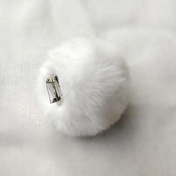 UUYYEO 2 Pcs Fluffy Bunny Tails for Easter and Costume Fun