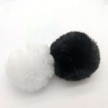 UUYYEO Fluffy Bunny Tails - 2 Pcs Costume Accessories