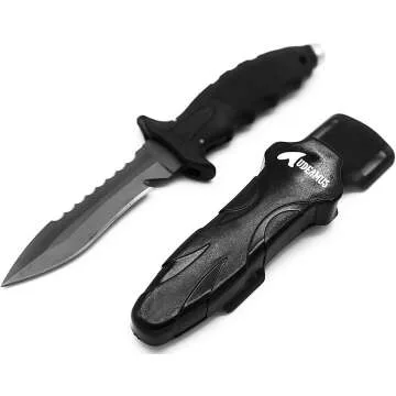 Titanium Dive Knife with Straps