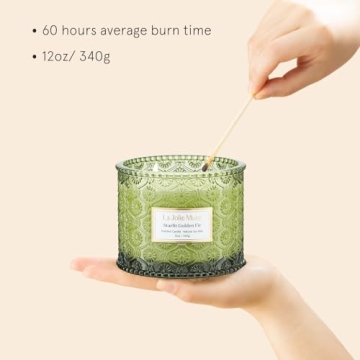 LA JOLIE MUSE Fir Cedarwood Candle - Luxury & Eco-Friendly