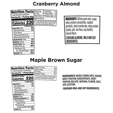 Quaker Instant Oatmeal Cups, 10g Protein, 12 Pack