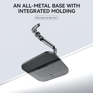 Magnetic Phone Holder for Desk, Adjustable Tablet Stand