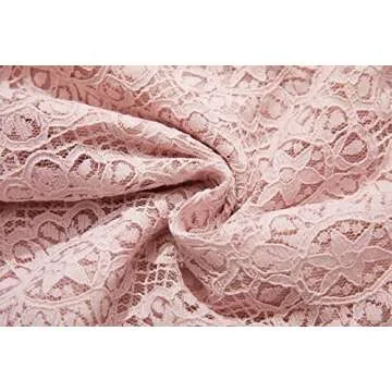 Niyage Toddler Girls Elegant Lace Pom Pom Flutter Sleeve Party Princess Dress Dusty Pink 110