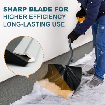 YEITSNOW Heavy Duty 17-Inch Snow Shovel for Easy Clearing