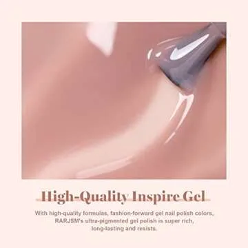RARJSM Gel Nail Polish Jelly Pink Translucent Sheer Nude Colors Neutral Skin Tone Gel Polish Milky Clear Ice Pink 15ml Single Bottle Soak off UV LED Cured at Home Salon DIY French Manicure Nails Art