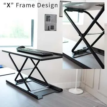 VIVO Ergonomic 27" Keyboard Mouse Riser for Workstations