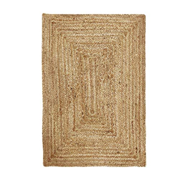 Eco-Friendly Jute Braided Rug for Home Decor - 2'x3'
