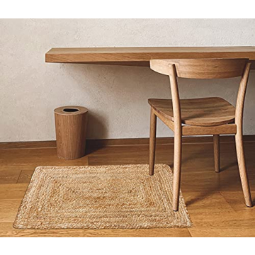 Eco-Friendly Jute Braided Rug for Home Decor - 2'x3'