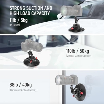 Essential NEEWER 6" Suction Cup Mount for Action Cameras
