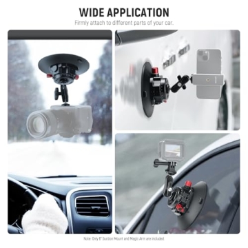 Essential NEEWER 6" Suction Cup Mount for Action Cameras