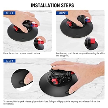 Essential NEEWER 6" Suction Cup Mount for Action Cameras