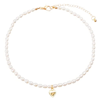 wgoud Natural Freshwater Pearl Choker Necklace - Elegant Gift for Women
