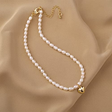 Natural Freshwater Pearl Choker, Elegant Gift for Her