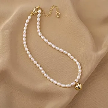 Natural Freshwater Pearl Choker, Elegant Gift for Her