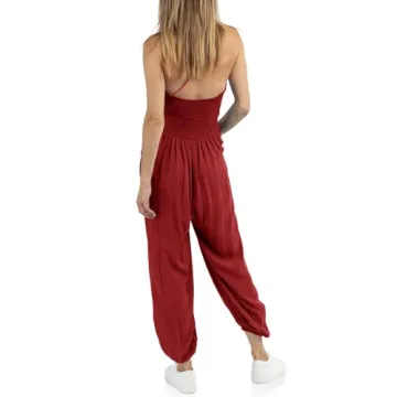Stylish Cicy Bell Women's Sexy Halter Jumpsuits
