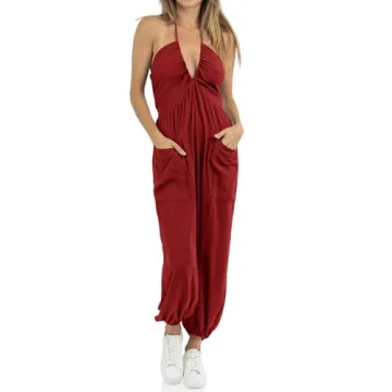 Stylish Cicy Bell Women's Sexy Halter Jumpsuits
